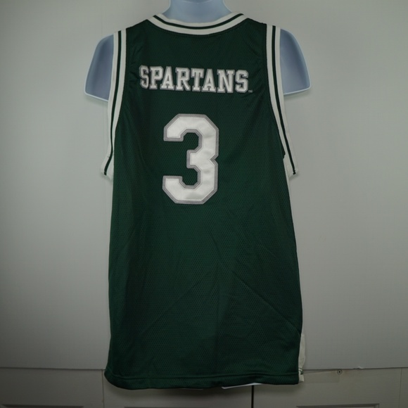 MENS Sz L MI STATE SPARTANS BASKETBALL JERSEY - Picture 2 of 5
